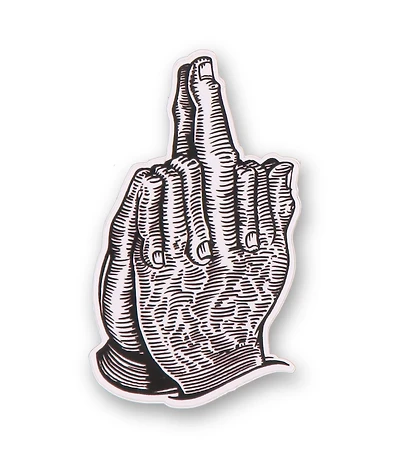 Sausage Praying Finger Sticker