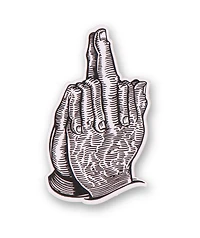 Sausage Praying Finger Sticker