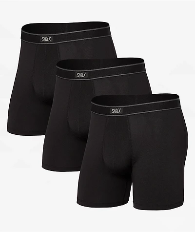 Saxx Daytripper Black 3 Pack Boxer Briefs