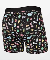 Saxx Fun Bits Black Boxer Briefs