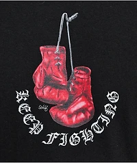 Schaf Boxing Gloves Black T-Shirt