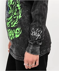 Schaf Hold Fast Black Wash Long Sleeve T-Shirt