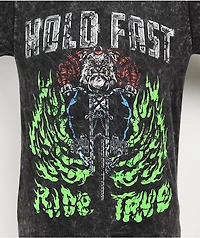Schaf Hold Fast Black Wash Long Sleeve T-Shirt
