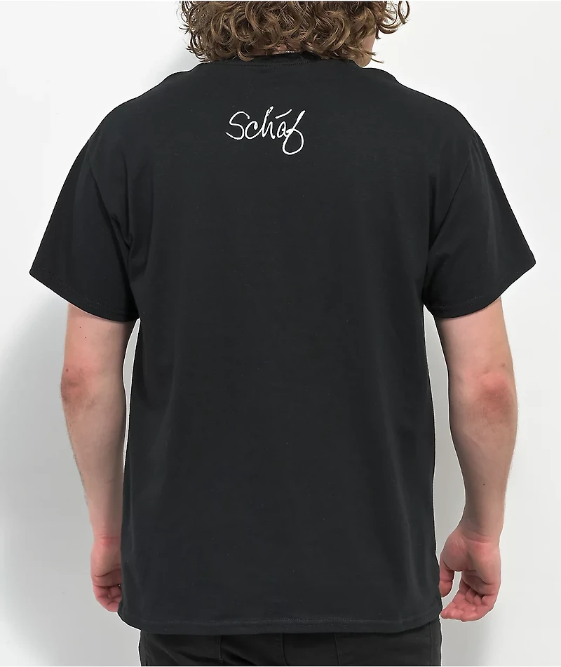 Schaf Keep Fighting Black T-Shirt