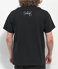Schaf Keep Fighting Black T-Shirt