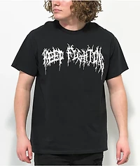 Schaf Keep Fighting Black T-Shirt