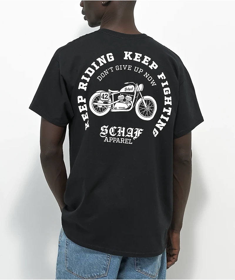 Schaf Moto Black T-shirt