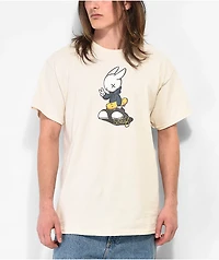 Schaf Peace Out Rabbit Natural T-Shirt