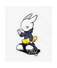 Schaf Peace Out Rabbit Sticker
