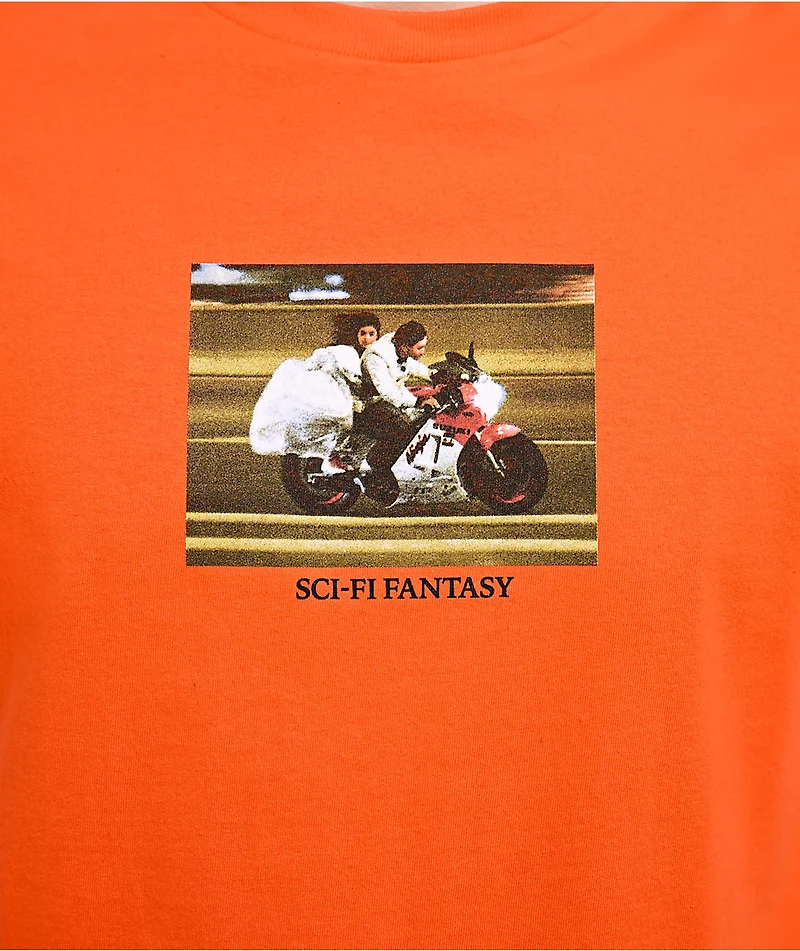 Sci-Fi Fantasy A Moment Of Romance Orange T-Shirt