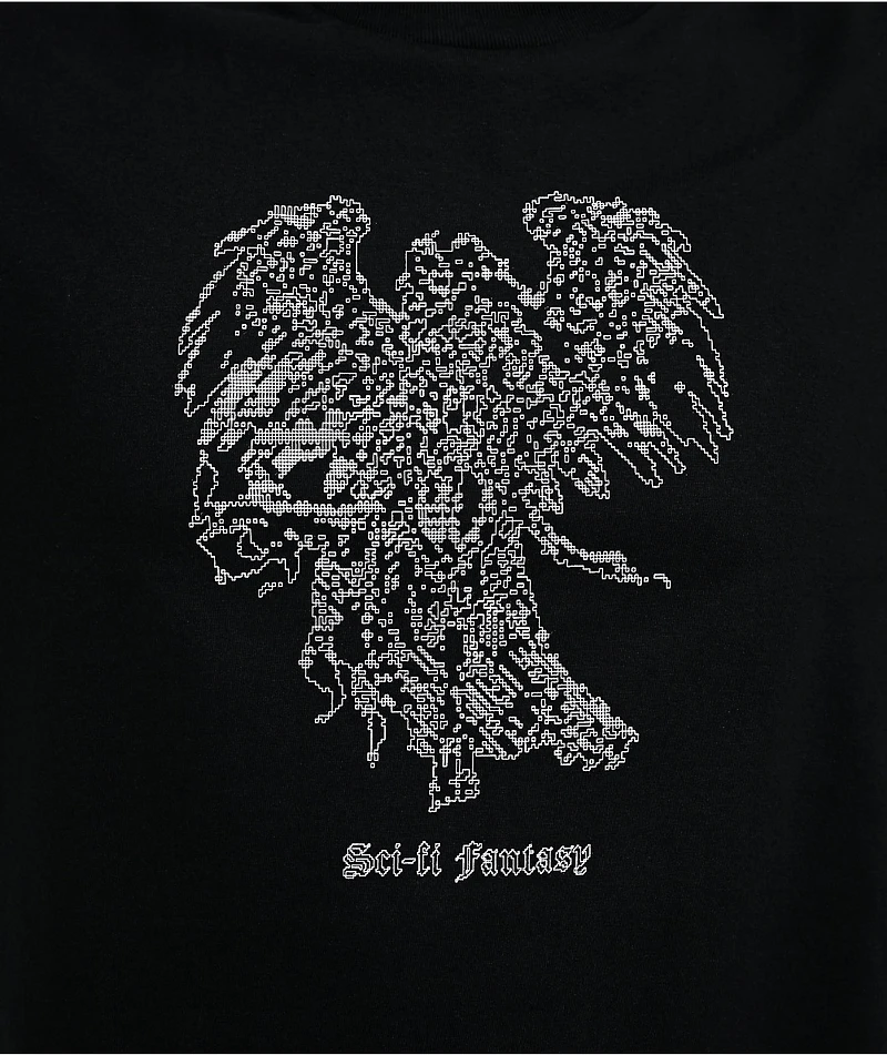 Sci-Fi Fantasy Angel Black T-Shirt
