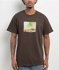 Sci-Fi Fantasy Apocalypse Dark Brown T-Shirt