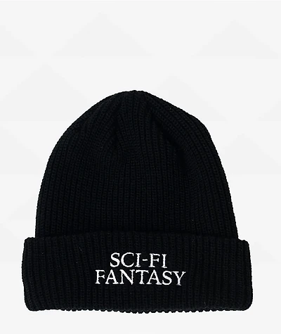 Sci-Fi Fantasy Logo Black Beanie