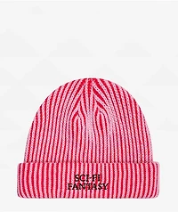 Sci-Fi Fantasy Logo Pink & Dark Red Beanie