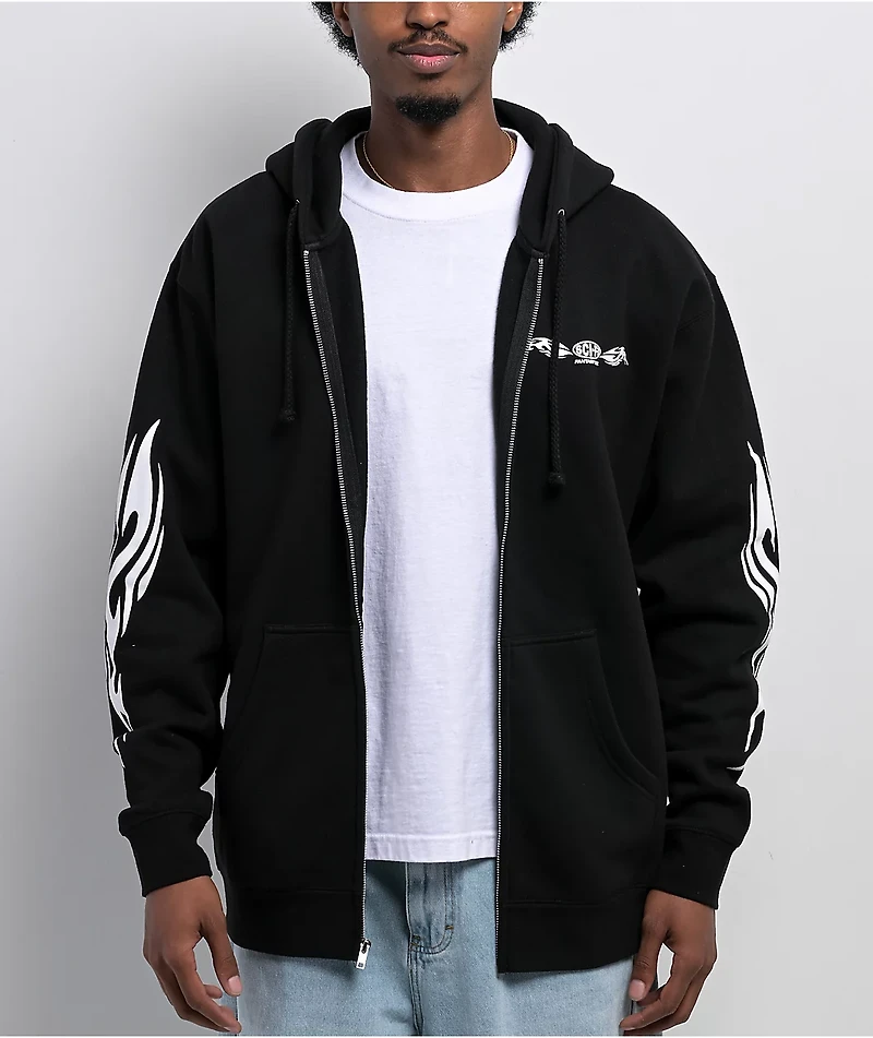 Sci-Fi Fantasy Origin Black Zip Hoodie