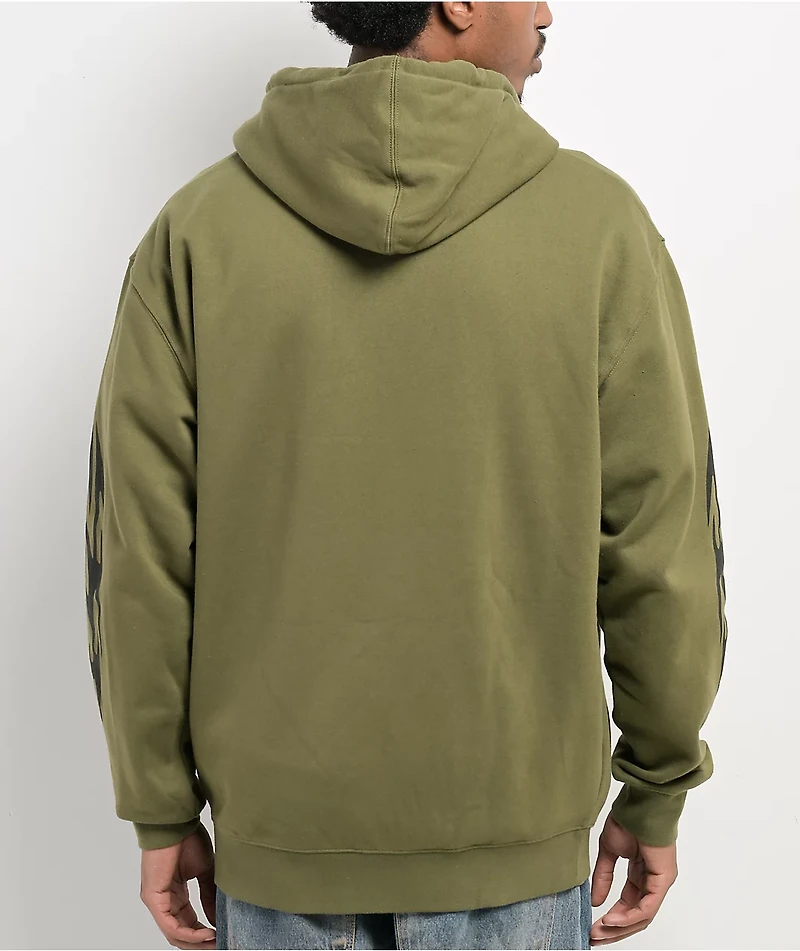 Sci-Fi Fantasy Origin Green Zip Hoodie