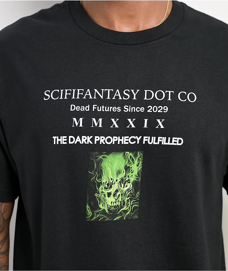 Sci-Fi Fantasy Prophecy Black T-Shirt