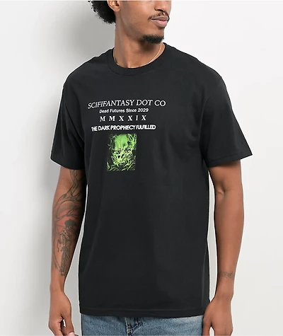 Sci-Fi Fantasy Prophecy Black T-Shirt