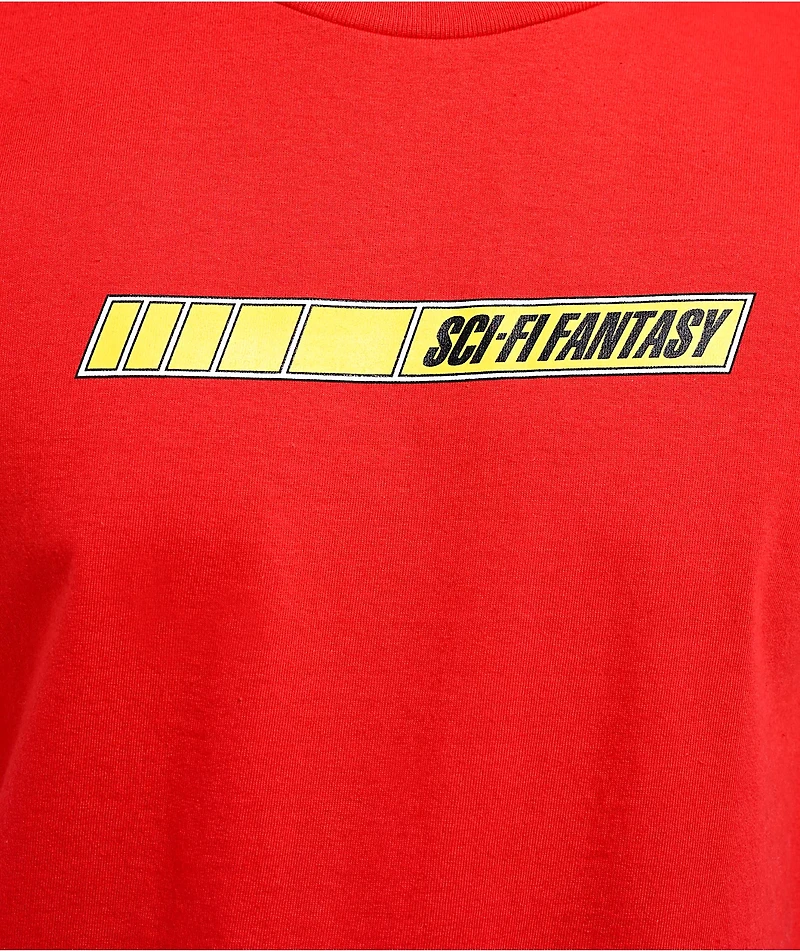Sci-Fi Fantasy Quick Stripe Red T-Shirt
