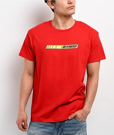 Sci-Fi Fantasy Quick Stripe Red T-Shirt