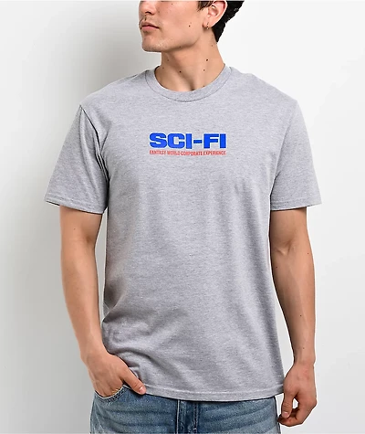 Sci-Fi Fantasy World Grey T-Shirt