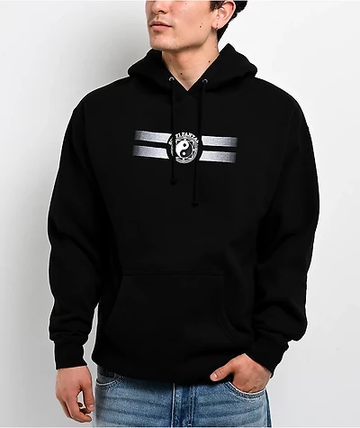 Sci-Fi Fantasy Yin & Yang Black Hoodie