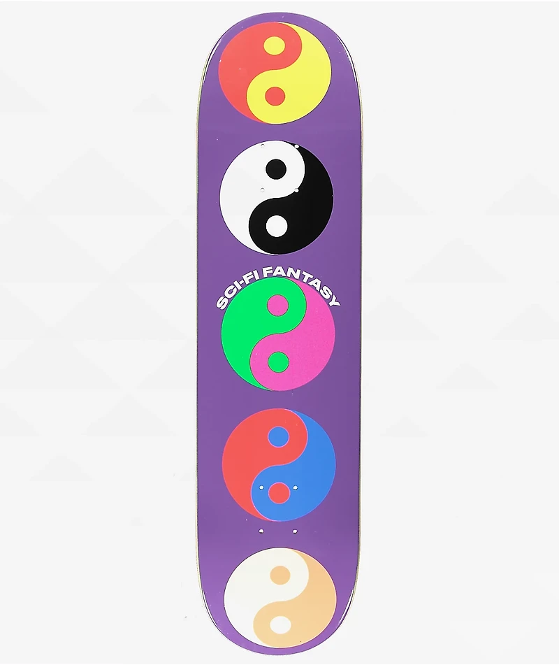 Sci-Fi Fantasy Yin Yang 8.0" Skateboard Deck