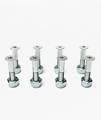 Screw City 1" Moonstone Silver Skateboard Hardware