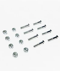 Screw City 1" Moonstone Silver Skateboard Hardware