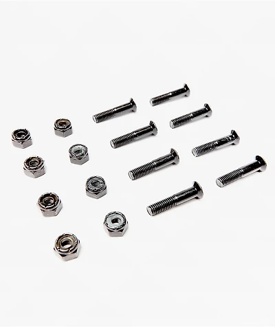 Screw City 1" Onyx Black Skateboard Hardware