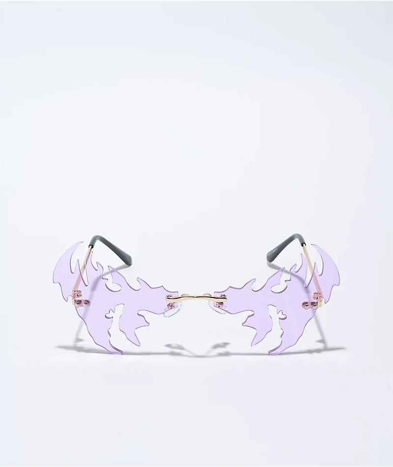 Sebastian Purple Frameless Sunglasses