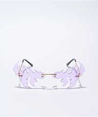 Sebastian Purple Frameless Sunglasses