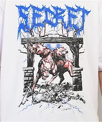 Secret Scientist 3 Headed Monster White T-Shirt