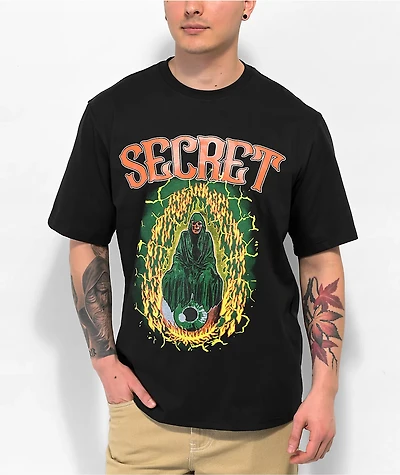Secret Scientist One Eye Blind Black T-Shirt