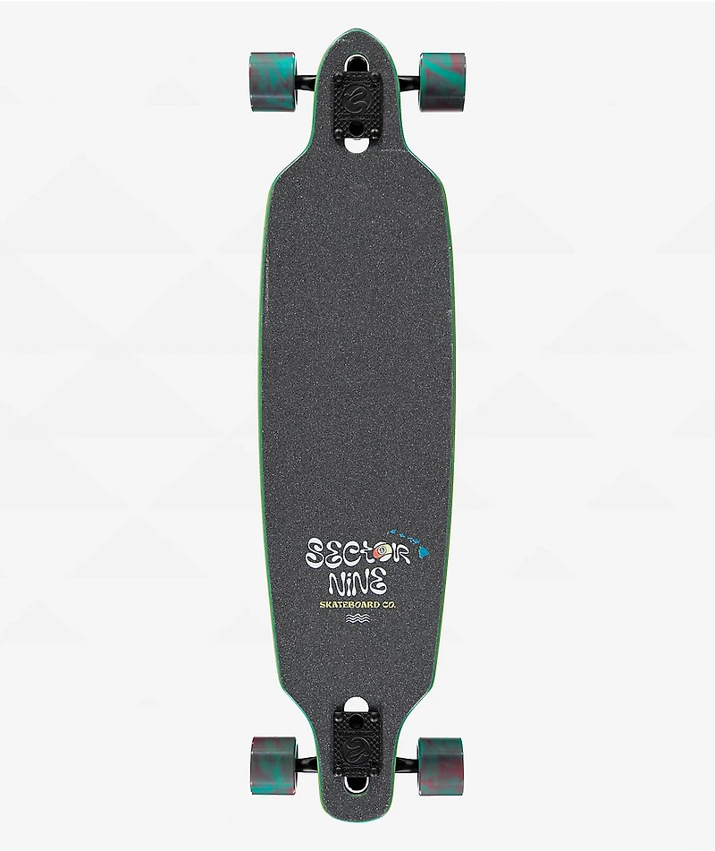 Sector 9 Fractal Shaved Ice 36" Drop Through Longboard Complete