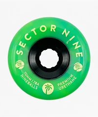 Sector 9 Nineballs 70mm 78a Green Cruiser Skateboard Wheels