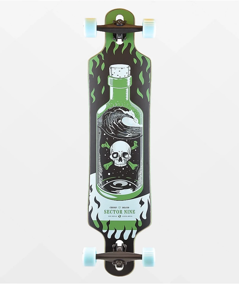 Sector 9 x Chomp Meridian Potion 40" Drop Through Longboard Complete