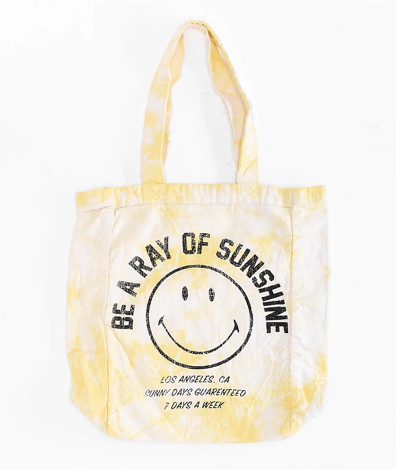 Select Start Smiley Ray Of Sunshine Yellow Tote Bag