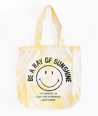 Select Start Smiley Ray Of Sunshine Yellow Tote Bag