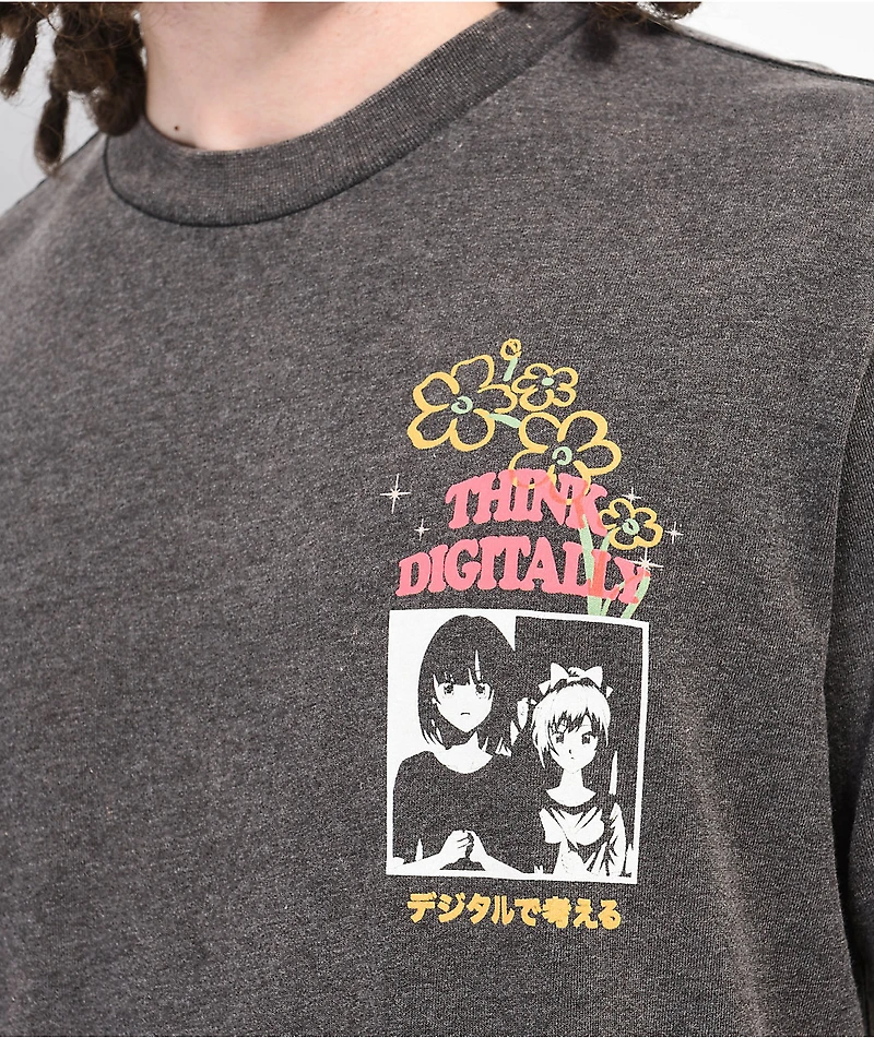 Select Start Think Digitally Black Wash T-Shirt