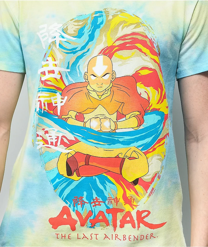 Select Start x Avatar: The Last Airbender Aang Blue & Yellow Tie Dye T-Shirt