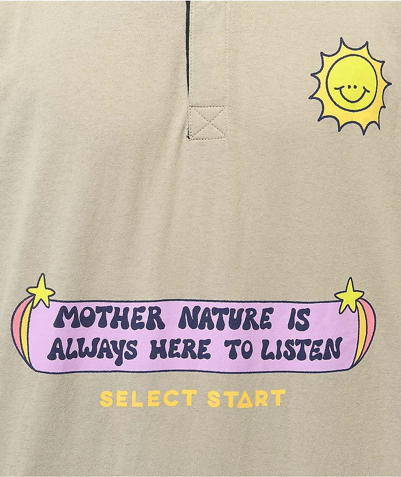 Select Start x Dreyfus Mom Nature Beige Rugby Shirt