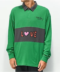 Select Start x Keith Haring Love Green Rugby Shirt
