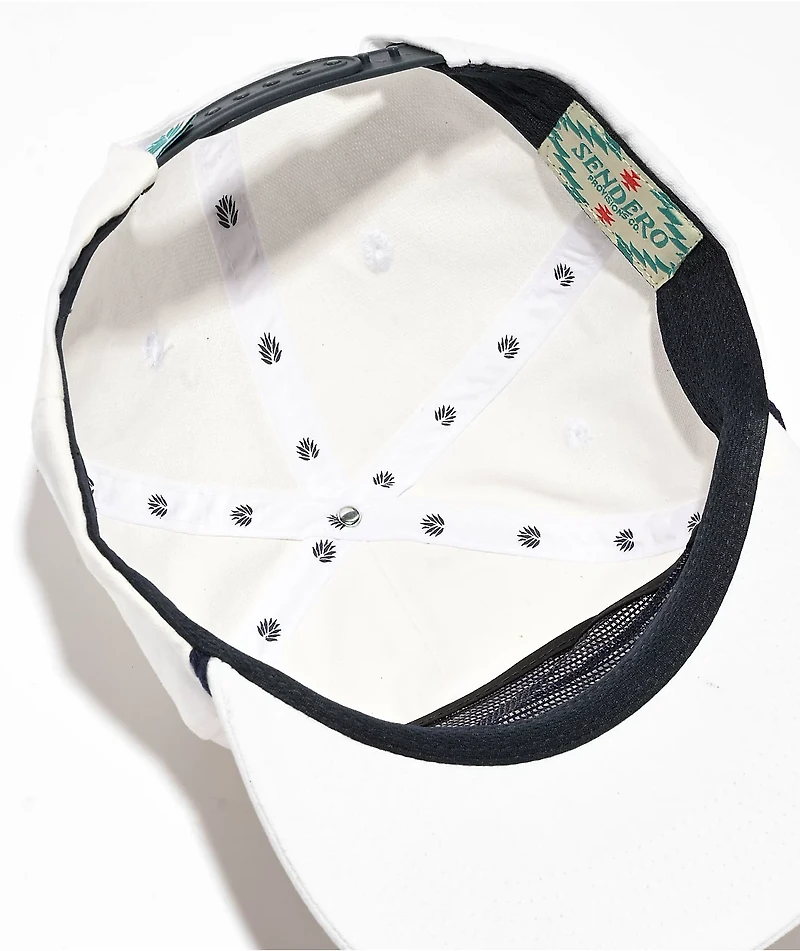 Sendero Armadilla White Snapback Hat