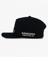 Sendero Big Break Black Canvas Snapback Hat