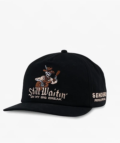 Sendero Big Break Black Canvas Snapback Hat