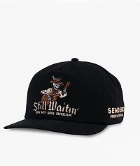 Sendero Big Break Black Canvas Snapback Hat
