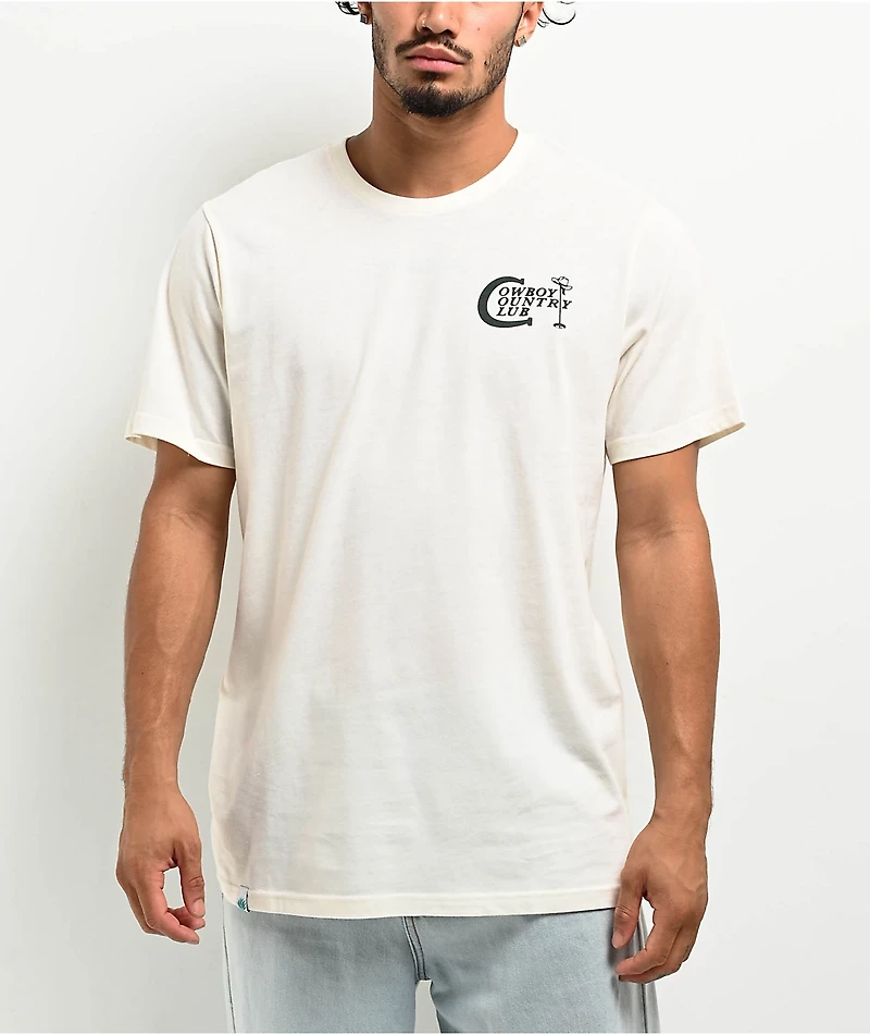 Sendero Cowboy Country Club Natural T-Shirt