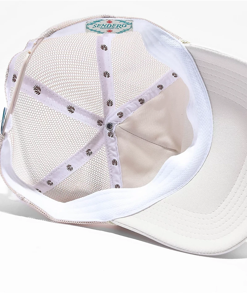 Sendero Cowboy Cream Trucker Hat