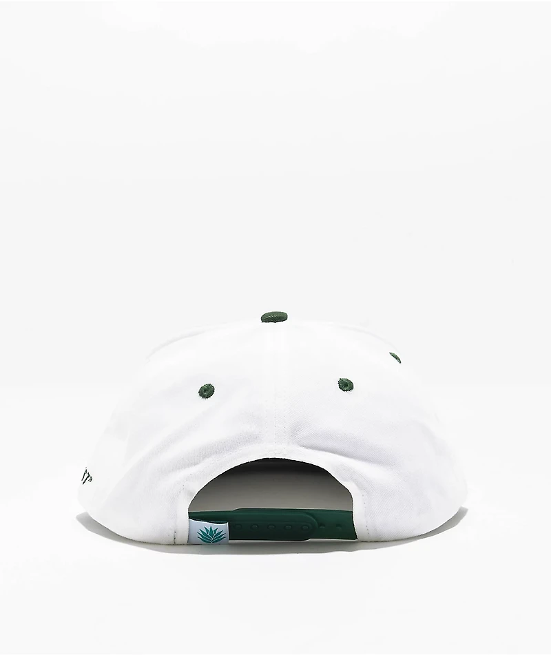 Sendero Cowboys Don't Cry White Snapback Hat